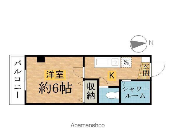 KYOEI HEIGHTS(1K/3階)の間取り写真