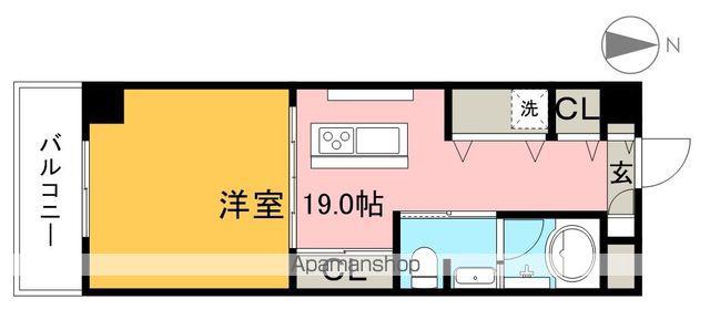 FOUR SEASONS(ワンルーム/5階)の間取り写真