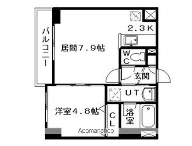 SーFORT札幌北5条(1LDK/4階)の間取り写真