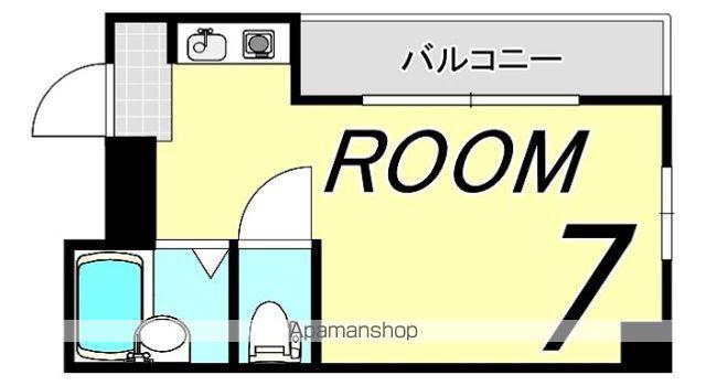 アポロヒルズ(ワンルーム/5階)の間取り写真