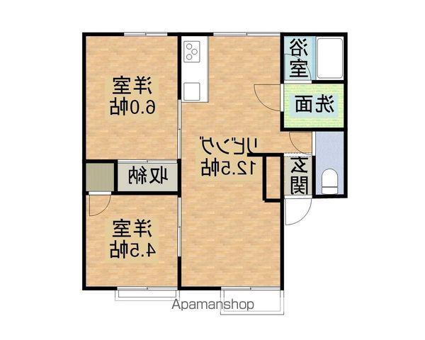 坂下ハイツ(2LDK/2階)の間取り写真