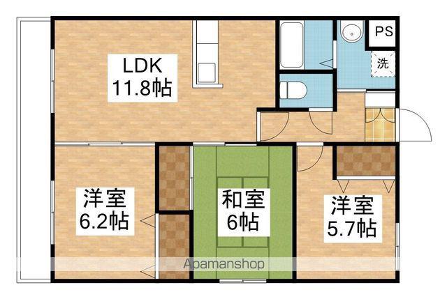 フォルスト向陽(3LDK/2階)の間取り写真