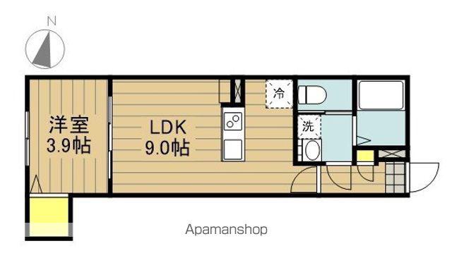 KEIAI RESIDENCE 北戸田 Ⅳ(1LDK/1階)の間取り写真