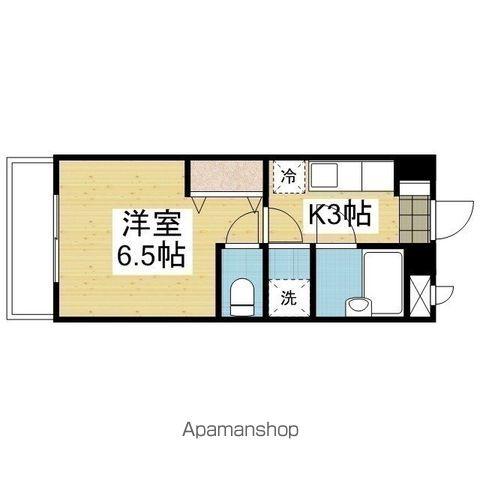 メゾンドルー城北(1K/5階)の間取り写真