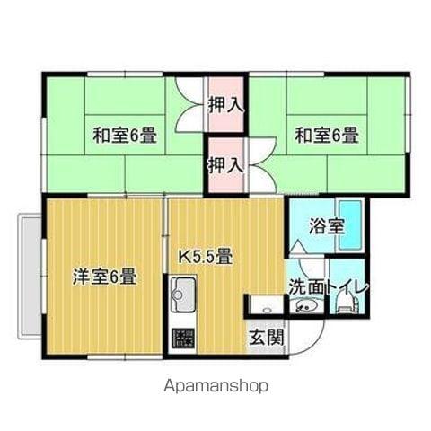 ポラーレ(3K/2階)の間取り写真