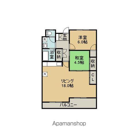 セントラルハイツ(2LDK/2階)の間取り写真