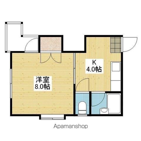 メゾンドールD(1K/2階)の間取り写真