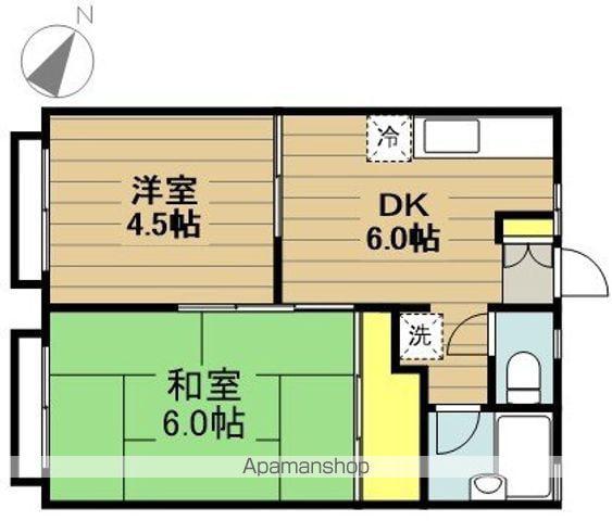 スターコーポ(2DK/2階)の間取り写真