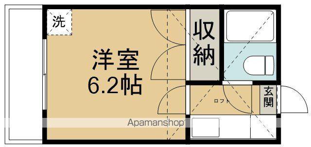 トレニア(1K/1階)の間取り写真