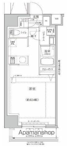 RELUXIA伊勢佐木長者町(ワンルーム/2階)の間取り写真