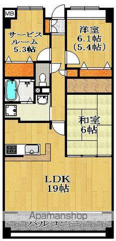 アルデールヒルズ(3LDK/4階)の間取り写真