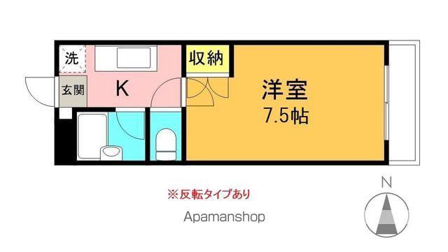 オーエスコーポ蔵前(1K/3階)の間取り写真