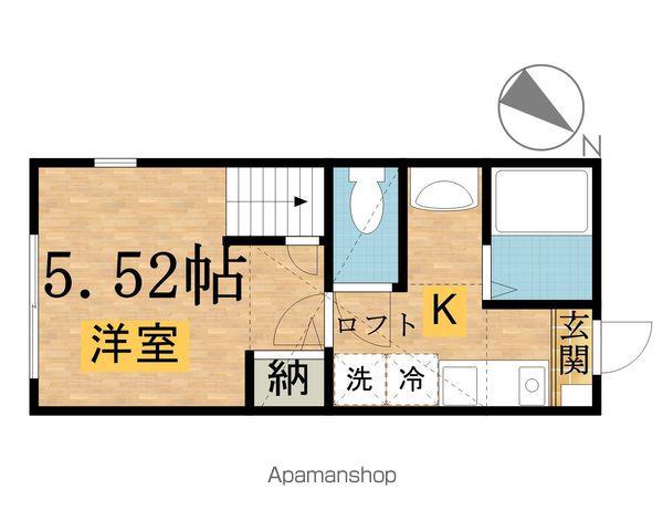シティハイツ打越町(1K/2階)の間取り写真