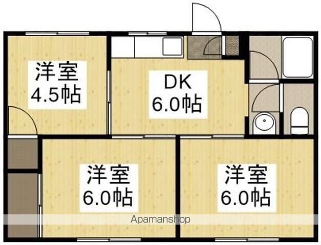 ホワイトピア武田(3DK/2階)の間取り写真