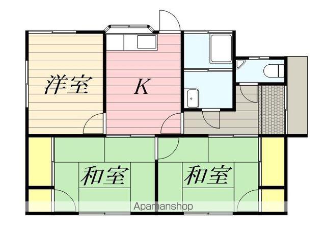 鹿児島本線 鳥栖駅 徒歩18分 1階建 築37年(3DK)の間取り写真