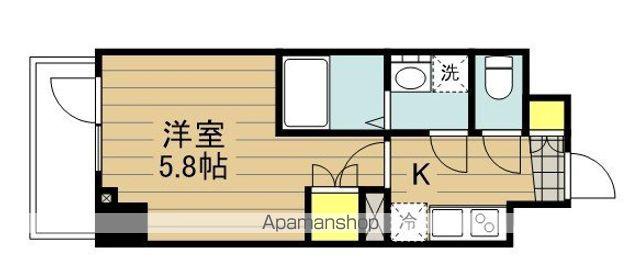 アーバンパーク北戸田(1K/2階)の間取り写真