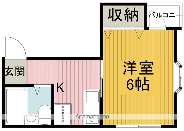 メゾン東栄岡町(1K/2階)の間取り写真