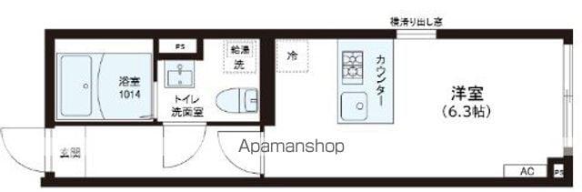 レピュア錦糸町レジデンスⅡ(1K/2階)の間取り写真
