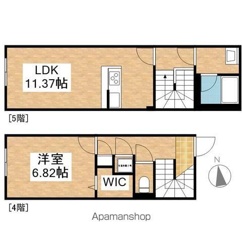 QUADOR NOIE 池下(1LDK/4階)の間取り写真