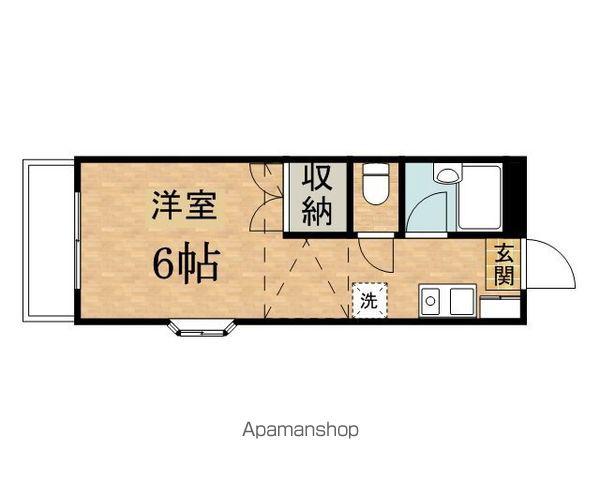 フラワープレイス(ワンルーム/2階)の間取り写真