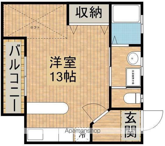 ヴィラピーノ(ワンルーム/1階)の間取り写真