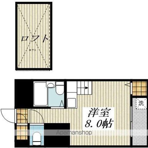 マキシム東公園(ワンルーム/1階)の間取り写真