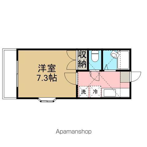 メゾンシンワ(1K/1階)の間取り写真