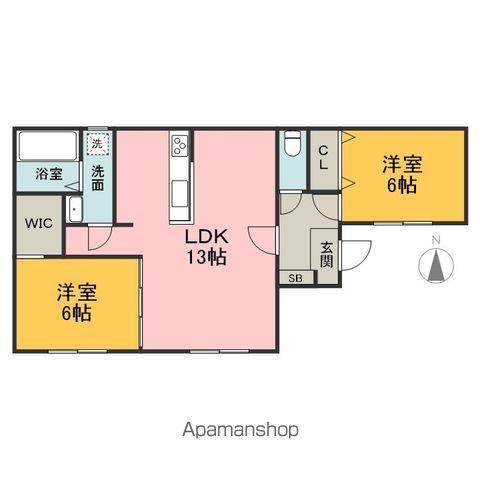 西武池袋・豊島線 飯能駅 徒歩25分 1階建 新築(2LDK)の間取り写真