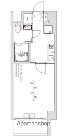 LUMINOUS浅草橋駅前(1K/6階)の間取り写真