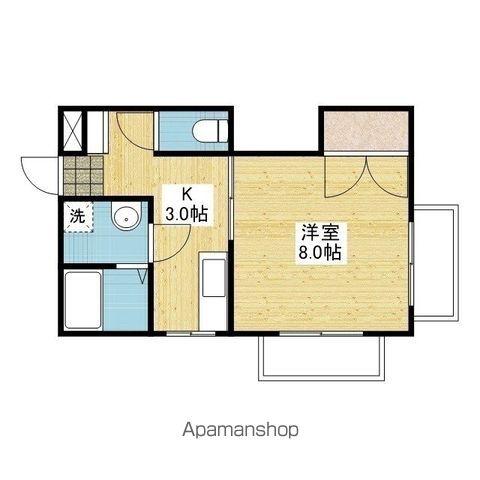 ミラン21(1K/3階)の間取り写真