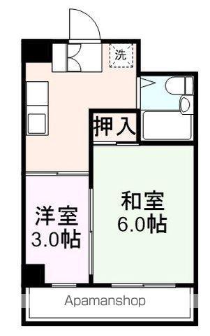 椎山マンション(2K/2階)の間取り写真