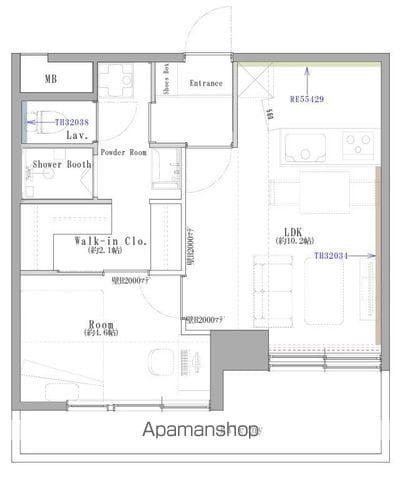 大濠レナーク(1LDK/3階)の間取り写真