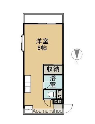 第2メゾン西丸(ワンルーム/2階)の間取り写真