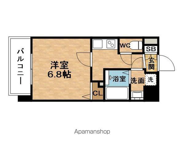 ADVANCEHIGASHIUMEDAAXIS(1K/14階)の間取り写真