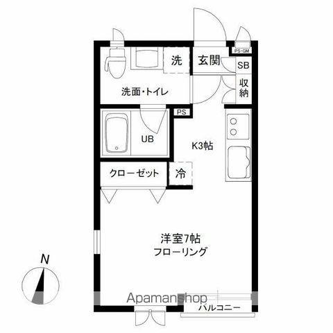 CEREEJIA(1K/1階)の間取り写真