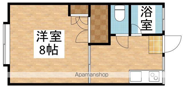 グリーンピア島津(1K/2階)の間取り写真