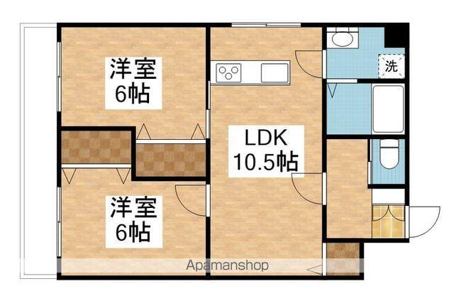 クラシック牡丹山(2LDK/1階)の間取り写真