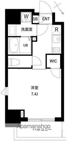 アーバンパーク住吉Ⅱ(1K/9階)の間取り写真