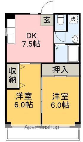 SINAJYURIME RESOL(2DK/3階)の間取り写真
