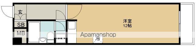 朝日プラザ国分町(ワンルーム/10階)の間取り写真