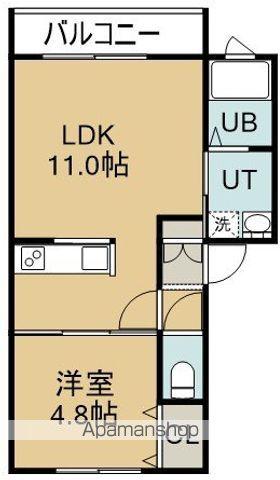 ル・ソレイユ柏木(1LDK/2階)の間取り写真