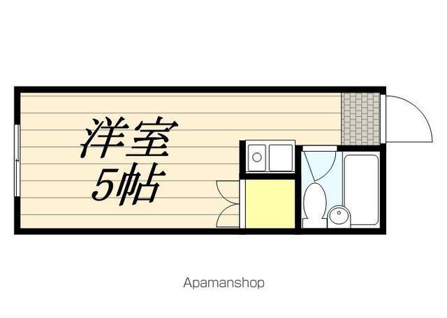 プレステージ・東船橋(ワンルーム/2階)の間取り写真