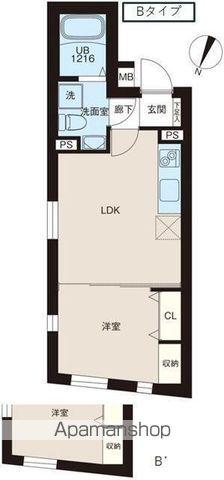 レピュア北池袋駅前レジデンス(1LDK/4階)の間取り写真