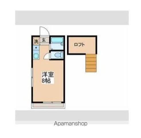 ヴィラセレーナ(ワンルーム/1階)の間取り写真