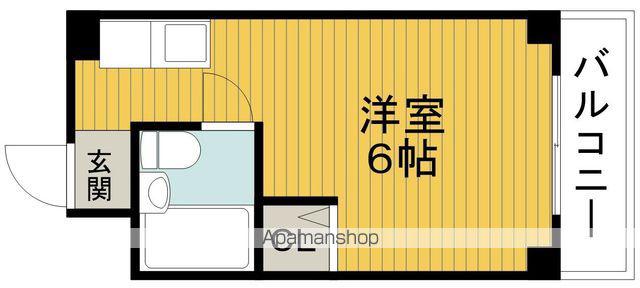 つばさハイツ(ワンルーム/5階)の間取り写真