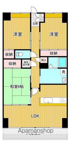 マルイラベンダーヒルズ(3LDK/8階)の間取り写真