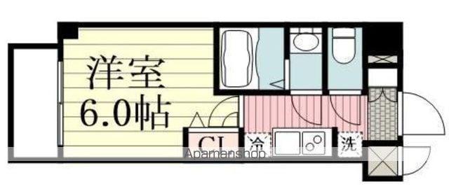 エステムコート立川ノースプレミア(1K/3階)の間取り写真