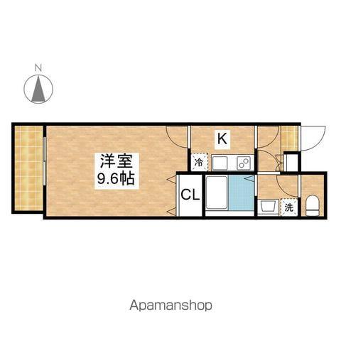 ユーミー矢場町(1K/3階)の間取り写真