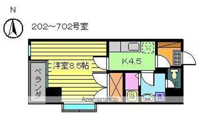 杉南支店ビル(1K/7階)の間取り写真