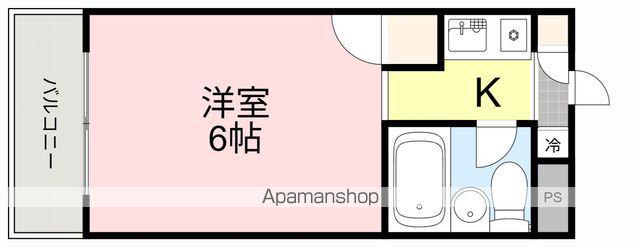 ヴァンハウス仙台東(1K/3階)の間取り写真